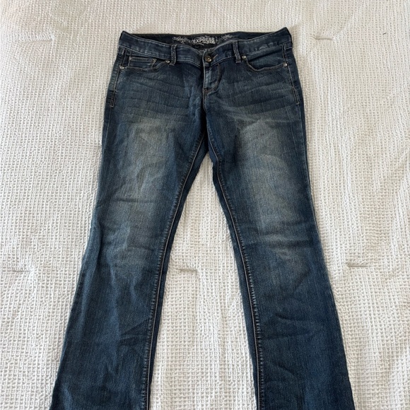 Express Denim - Express Dark Blue Women's Boot Cut Jeans